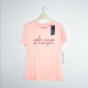 Under Armour Heat Gear Light Orange Graphic Tee